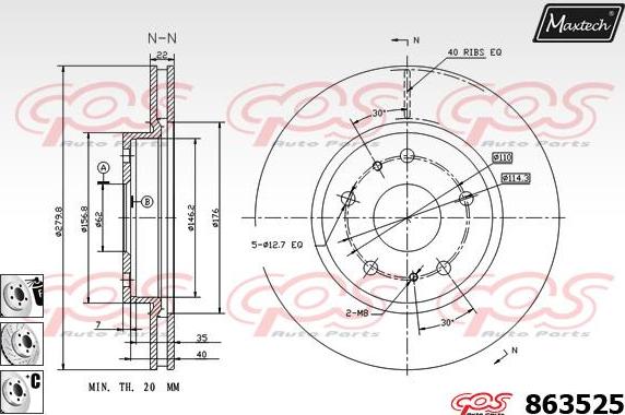 Maxtech 70180410 - Blīve, Bremžu suporta virzulītis autodraugiem.lv