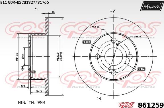 Maxtech 70180435 - Blīve, Bremžu suporta virzulītis autodraugiem.lv