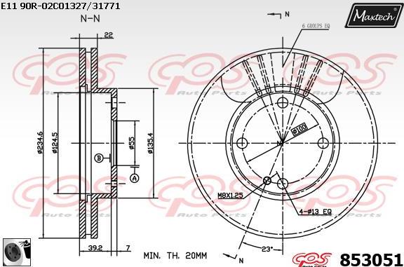 Maxtech 70180344 - Blīve, Bremžu suporta virzulītis autodraugiem.lv