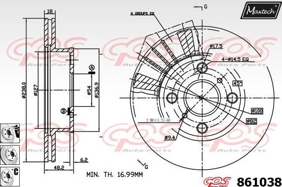 Maxtech 831273 - Bremžu diski autodraugiem.lv