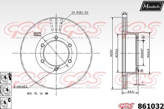 Maxtech 861128 - Bremžu diski autodraugiem.lv