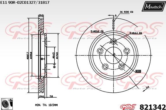 Maxtech 70200479 - Remkomplekts, Bremžu suports autodraugiem.lv