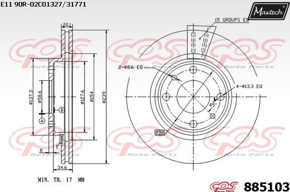 Maxtech 70200596 - Remkomplekts, Bremžu suports autodraugiem.lv