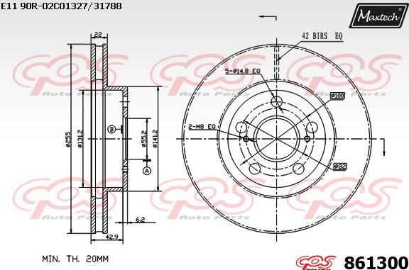 Maxtech 70200568 - Remkomplekts, Bremžu suports autodraugiem.lv