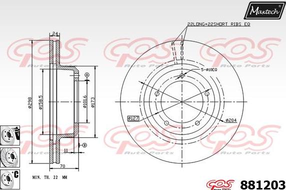 Maxtech 70200503 - Remkomplekts, Bremžu suports autodraugiem.lv