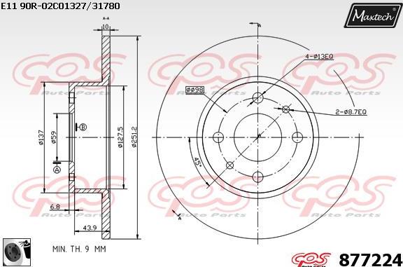 Maxtech 70200038 - Remkomplekts, Bremžu suports autodraugiem.lv