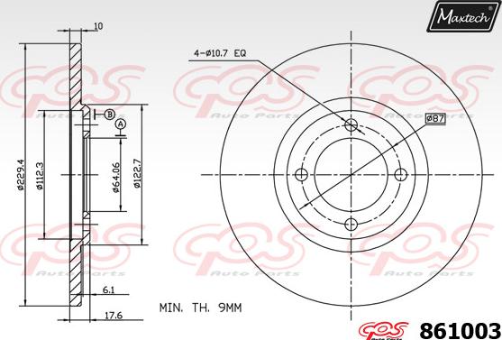 Maxtech 70200165 - Remkomplekts, Bremžu suports autodraugiem.lv