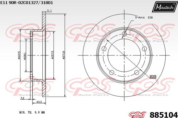 Maxtech 70200123 - Remkomplekts, Bremžu suports autodraugiem.lv