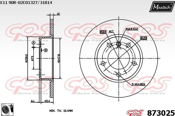 Maxtech 70200377 - Remkomplekts, Bremžu suports autodraugiem.lv