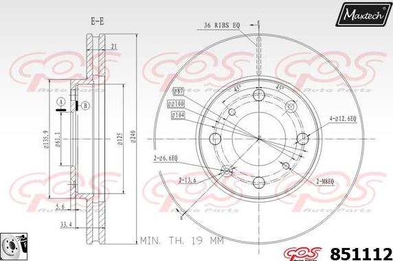 Maxtech 71810007 - Vadīkla, Bremžu suports autodraugiem.lv