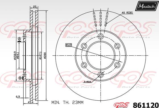 Maxtech 72943018 - Virzulis, Bremžu suports autodraugiem.lv