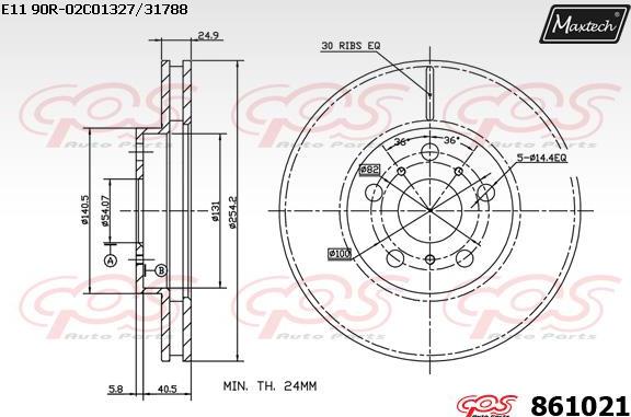 Maxtech 72942019 - Virzulis, Bremžu suports autodraugiem.lv