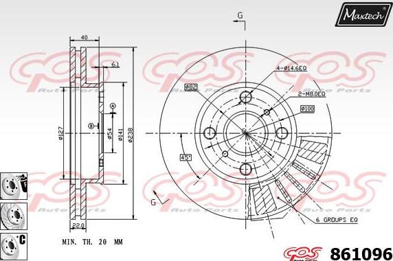 Maxtech 865227 - Bremžu diski autodraugiem.lv