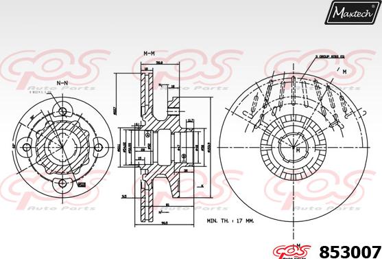 Maxtech 72954020 - Virzulis, Bremžu suports autodraugiem.lv