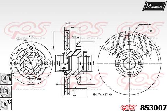 Maxtech 72954022 - Virzulis, Bremžu suports autodraugiem.lv