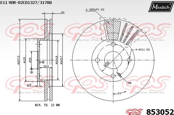 Maxtech 72951012 - Virzulis, Bremžu suports autodraugiem.lv