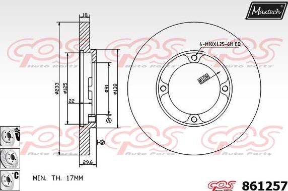 Maxtech 873075 - Bremžu diski autodraugiem.lv