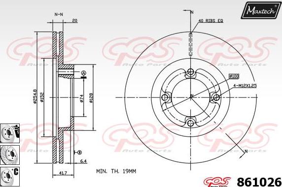 Maxtech 72938027 - Virzulis, Bremžu suports autodraugiem.lv