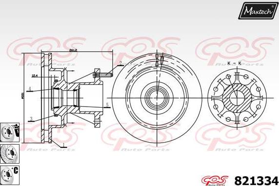 Maxtech 72932009 - Virzulis, Bremžu suports autodraugiem.lv