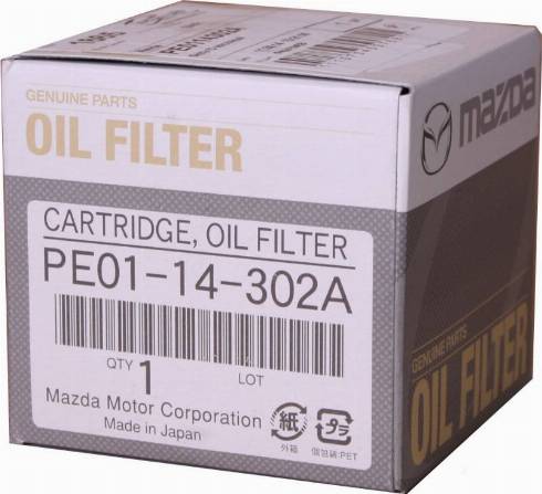 MAZDA PE01-14-302A 9A - Eļļas filtrs autodraugiem.lv