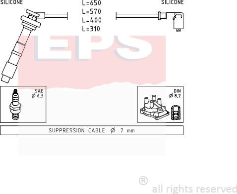 MDR EPS-1501 658 - Augstsprieguma vadu komplekts autodraugiem.lv