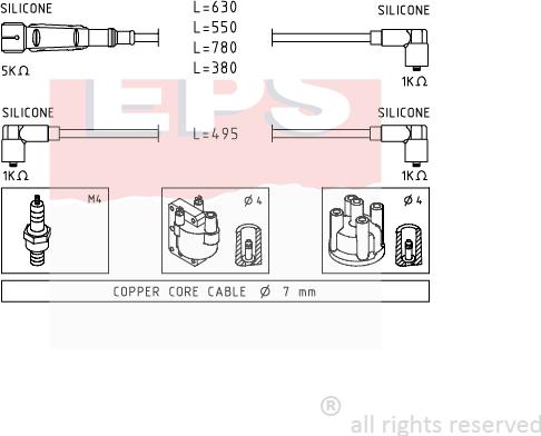MDR EPS-1501 660 - Augstsprieguma vadu komplekts autodraugiem.lv