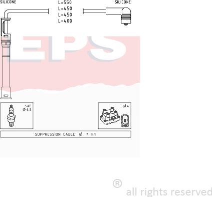 MDR EPS-1501 681 - Augstsprieguma vadu komplekts autodraugiem.lv