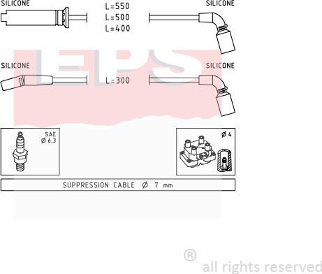 MDR EPS-1501 731 - Augstsprieguma vadu komplekts autodraugiem.lv
