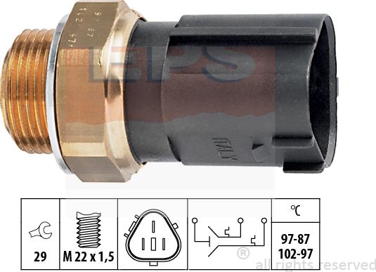 MDR EPS-1850 690 - Termoslēdzis, Radiatora ventilators autodraugiem.lv