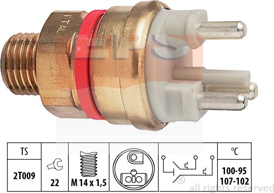 MDR EPS-1850 637 - Termoslēdzis, Radiatora ventilators autodraugiem.lv