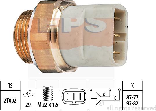 MDR EPS-1850 626 - Termoslēdzis, Radiatora ventilators autodraugiem.lv