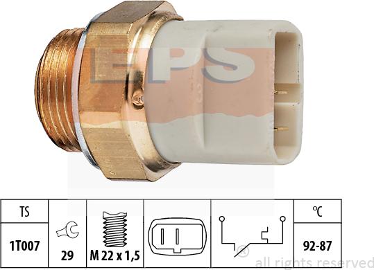 MDR EPS-1850 049 - Termoslēdzis, Radiatora ventilators autodraugiem.lv