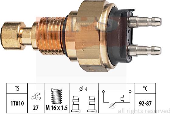 MDR EPS-1850 036 - Termoslēdzis, Radiatora ventilators autodraugiem.lv