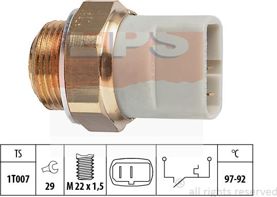 MDR EPS-1850 279 - Termoslēdzis, Radiatora ventilators autodraugiem.lv