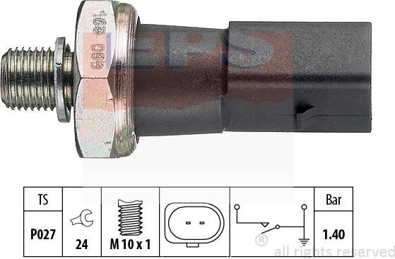 MDR EPS-1800 168 - Devējs, Eļļas spiediens autodraugiem.lv