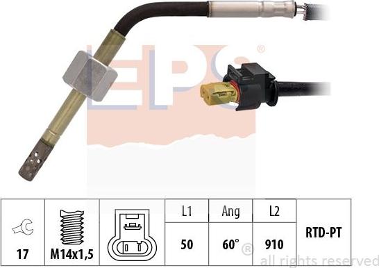 MDR EPS-1220 083 - Devējs, Izplūdes gāzu temperatūra autodraugiem.lv