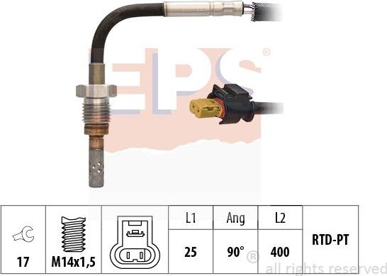MDR EPS-1220 133 - Devējs, Izplūdes gāzu temperatūra autodraugiem.lv