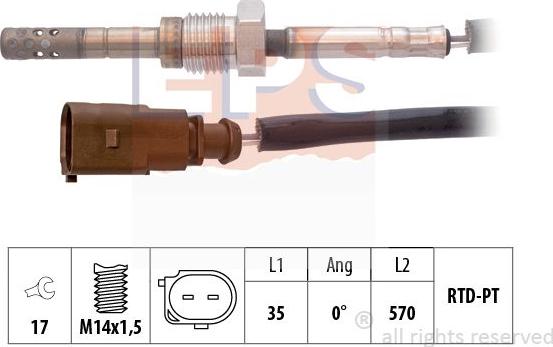 MDR EPS-1220 267 - Devējs, Izplūdes gāzu temperatūra autodraugiem.lv