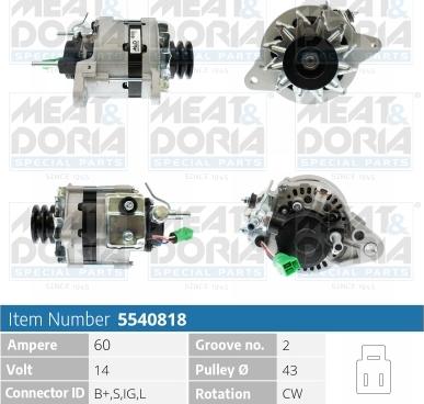 Meat & Doria 5540818 - Ģenerators autodraugiem.lv