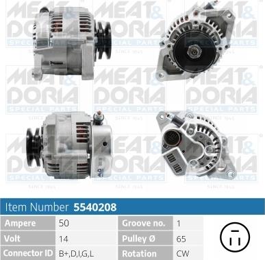 Meat & Doria 5540208 - Ģenerators autodraugiem.lv