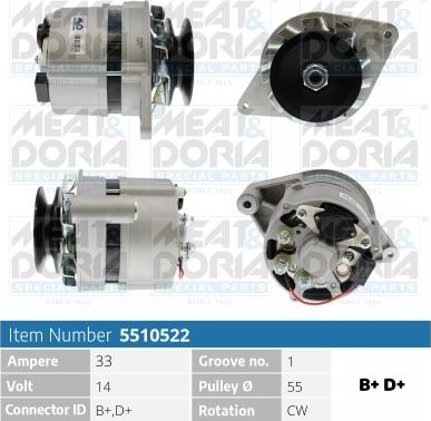 Meat & Doria 5510522 - Ģenerators autodraugiem.lv