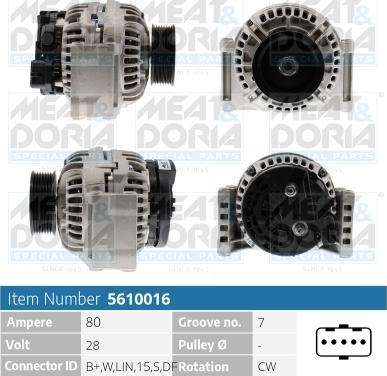 Meat & Doria 5610016 - Ģenerators autodraugiem.lv