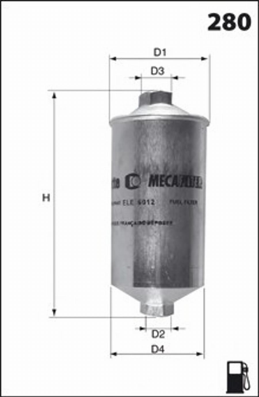 Mecafilter E14 - Degvielas filtrs autodraugiem.lv