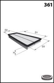 Mecafilter ELP9624 - Gaisa filtrs autodraugiem.lv