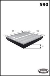 Mecafilter FA3367 - Gaisa filtrs autodraugiem.lv