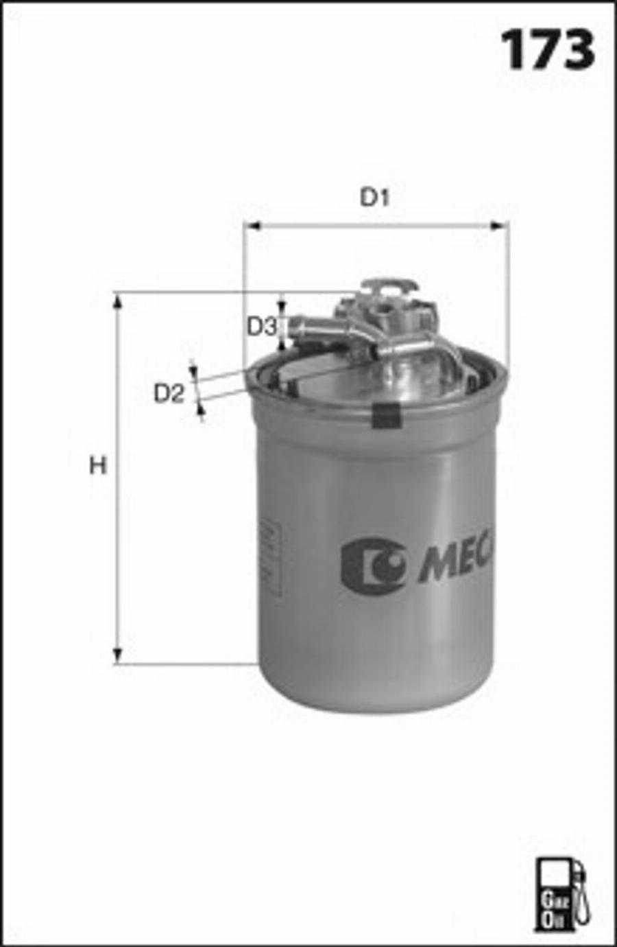 Mecafilter G61 - Degvielas filtrs autodraugiem.lv