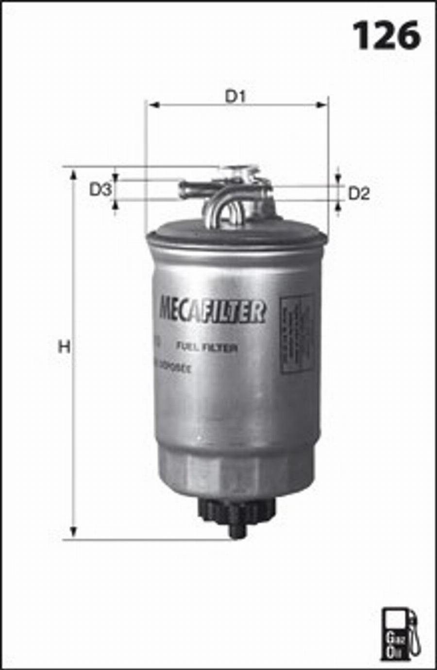 Mecafilter G19 - Degvielas filtrs autodraugiem.lv