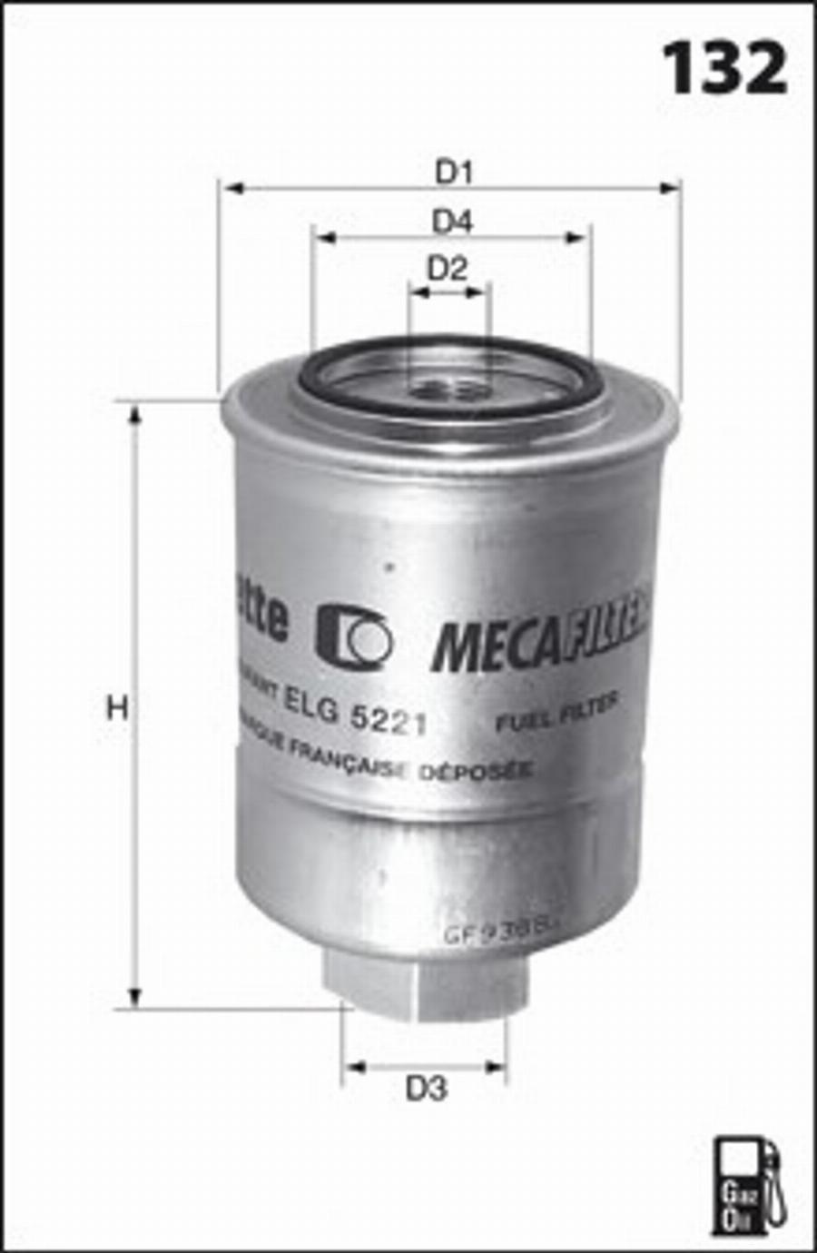 Mecafilter G23 - Degvielas filtrs autodraugiem.lv