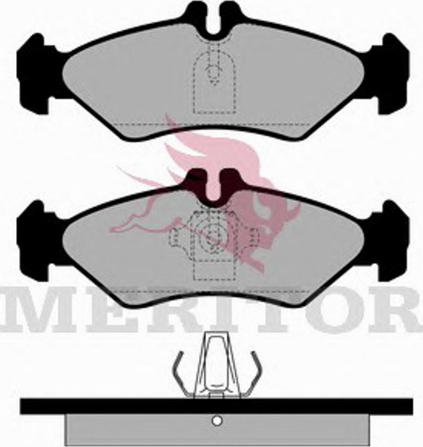 Meritor MDP1039 - Bremžu uzliku kompl., Disku bremzes autodraugiem.lv