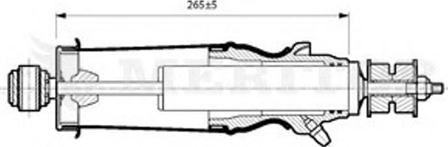 Meritor MLF5103 - Demferis, Kabīnes stiprinājums autodraugiem.lv